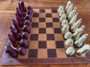 Berkely Red Chess Set