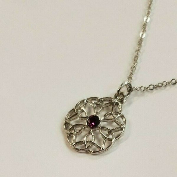 Celtic Knot with Stone Pendant