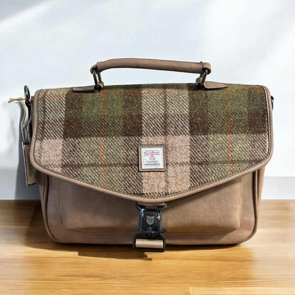 Chestnut Tartan Laptop Bag.