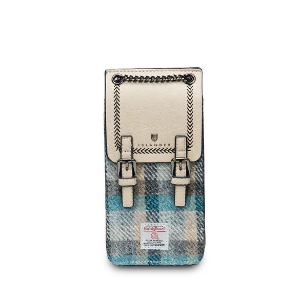 Harris Tweed Phone Tote Islander