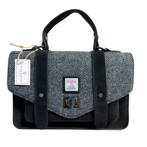 Harris Tweed Grey Herringbone Bag