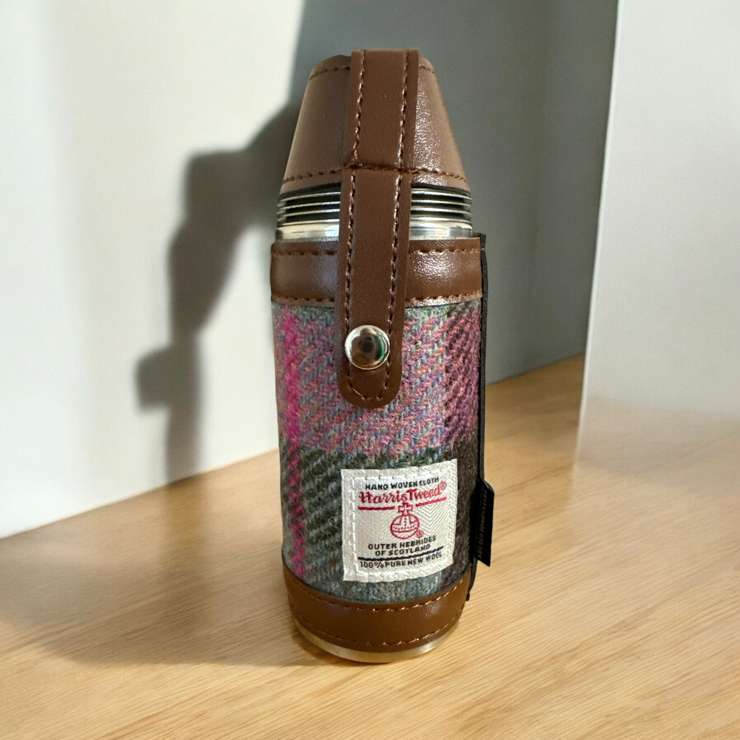 Harris Tweed Hunting Flask .