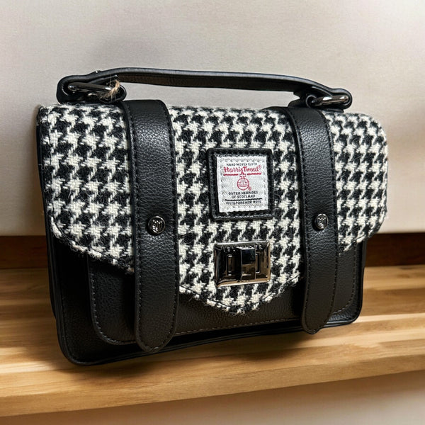 Harris Tweed Mini Satchel Dogtooth