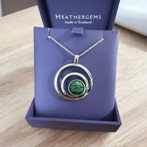 Heathergems Annag Ring Necklace Green 