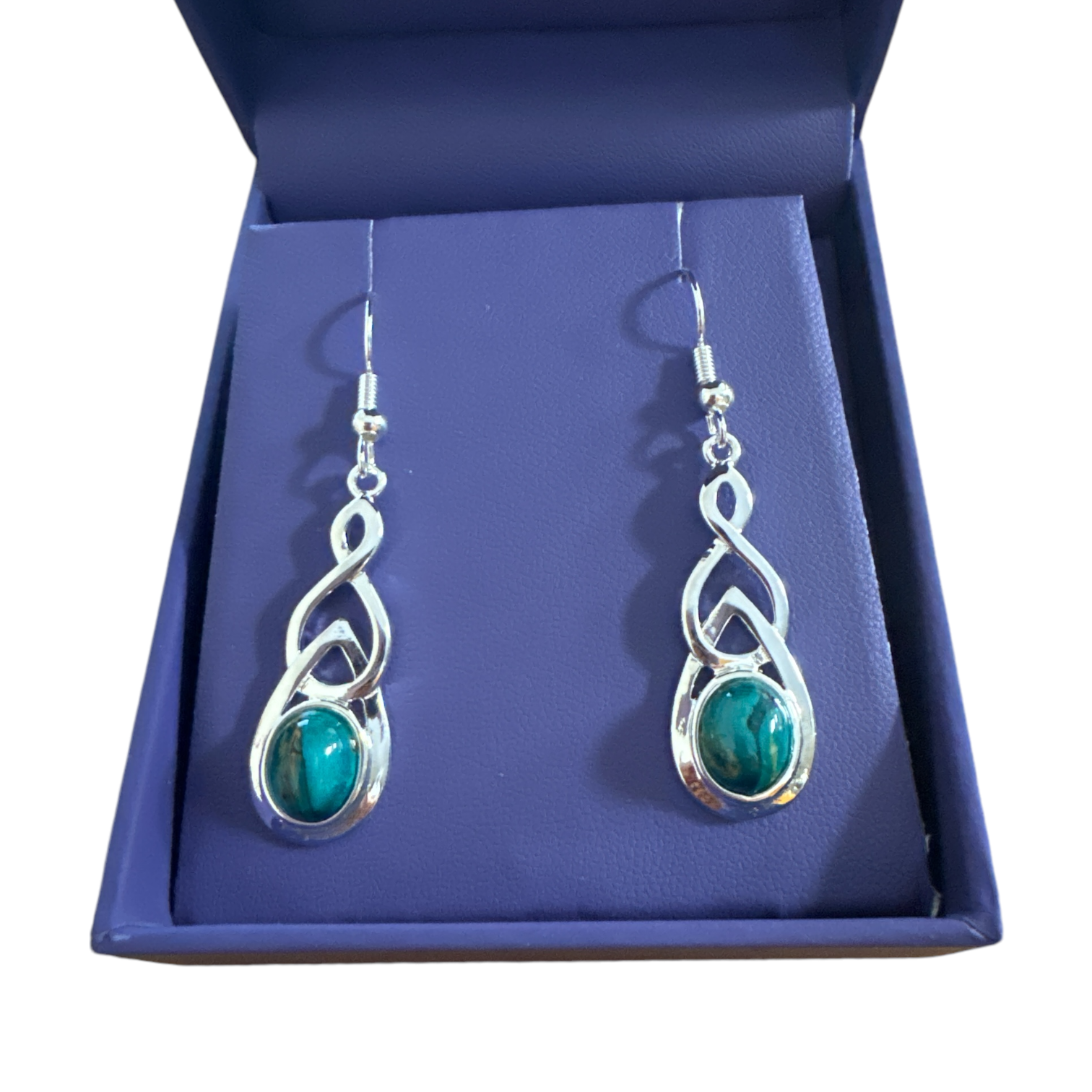 Heathergems Celtic Drop Earings Turquoise