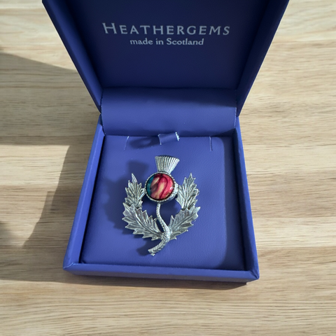 Heathergems Thistle Brooch 