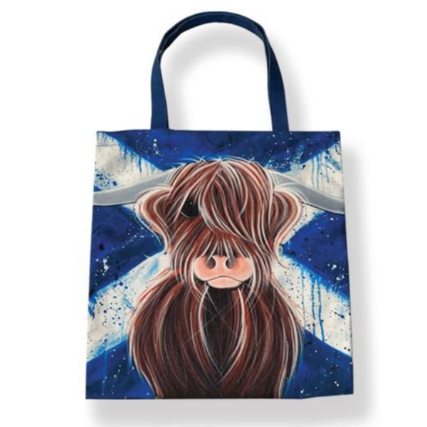 Highland Cow Highlander cotton bag.