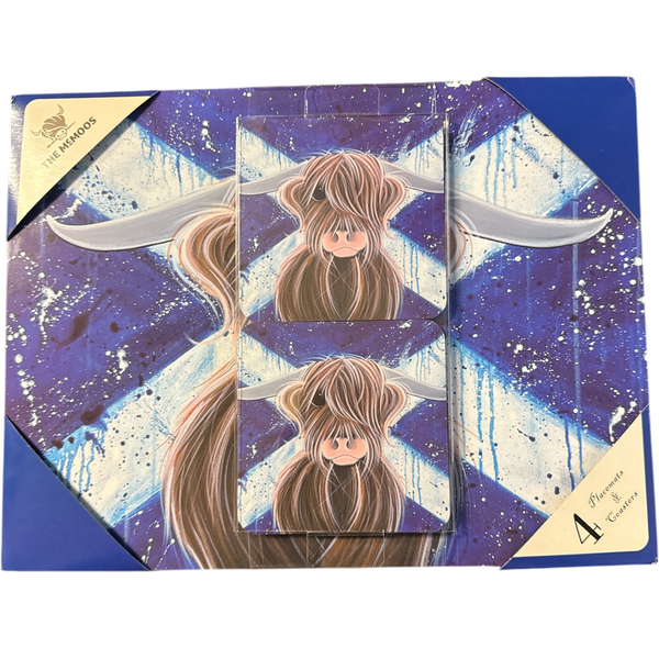 Highlander Highland Cow Placemats and Coasters