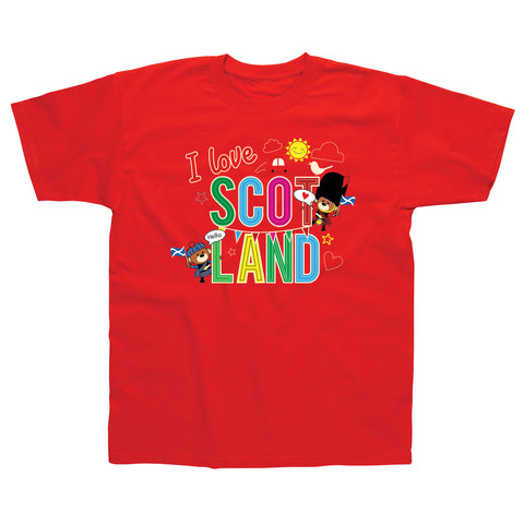 I love Scotland T-Shirt Red