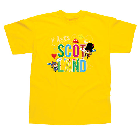I love Scotland T-Shirt Yellow