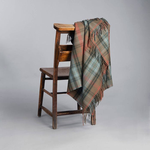 Lochcarron Hunting Weathered Lambswool Blanket 