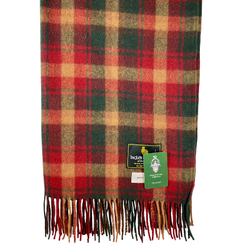 Maple Leaf Tartan Blanket