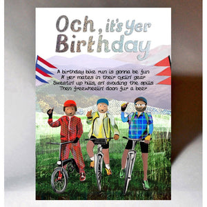 Och it's yer Birthday, cycling club 