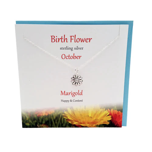 October Flower Necklace