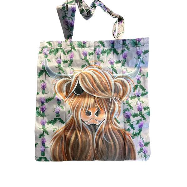 Miss Thistle Highland Cow Bag