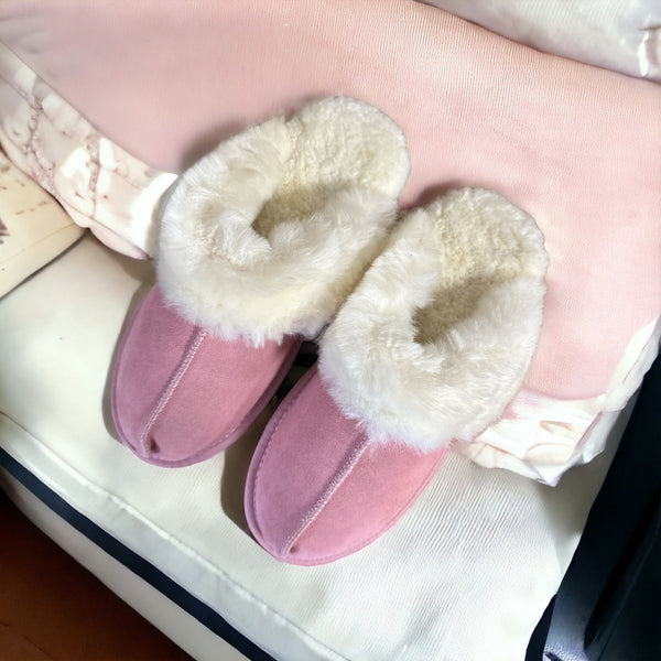 Pink Sheepskin slippers