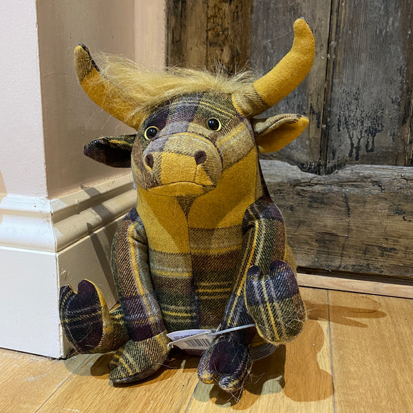 Plaid Highland Cow Dora Designs