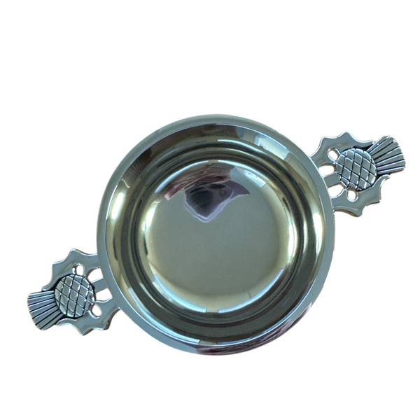 Quaich Chrome Plated Thistle