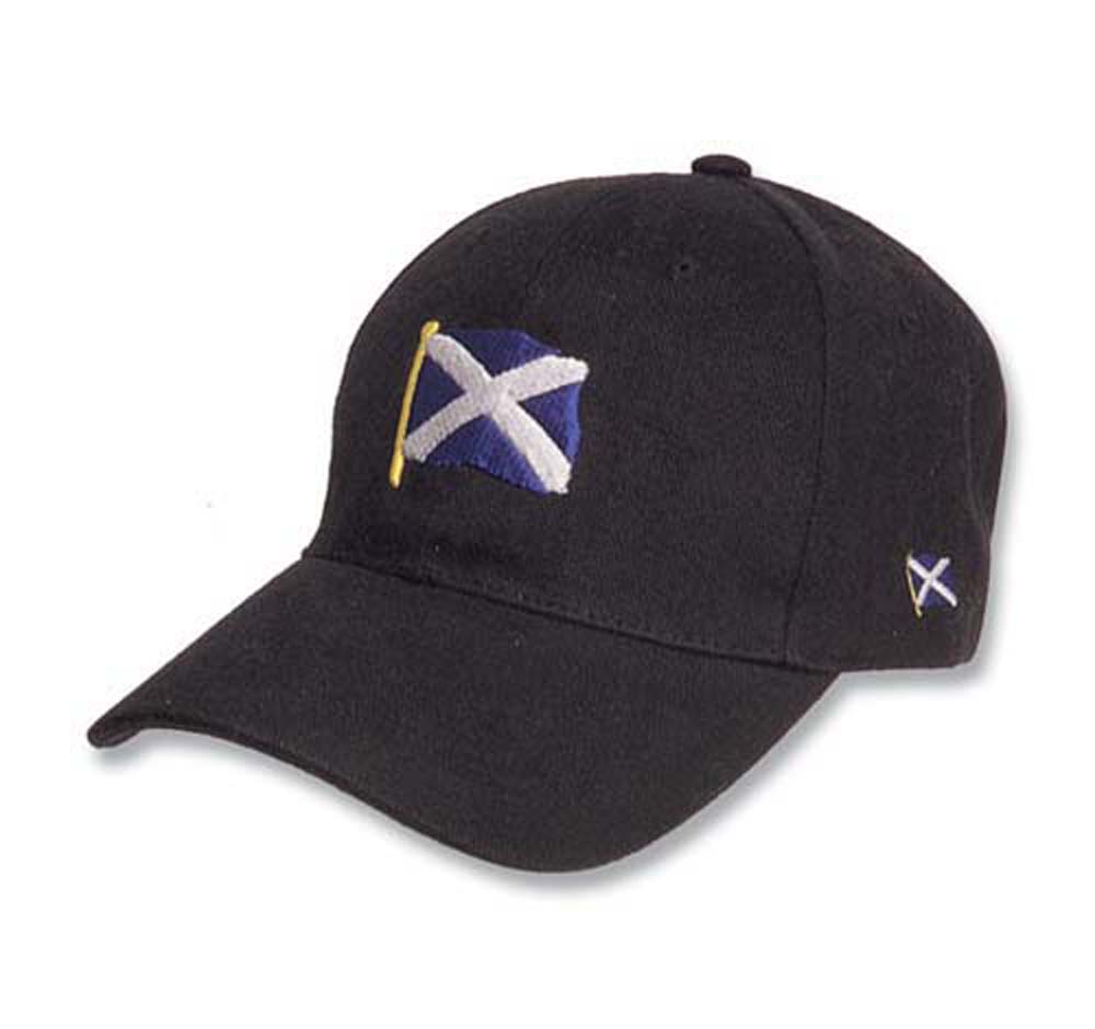 Scotland Saltire Black Base Ball Cap.