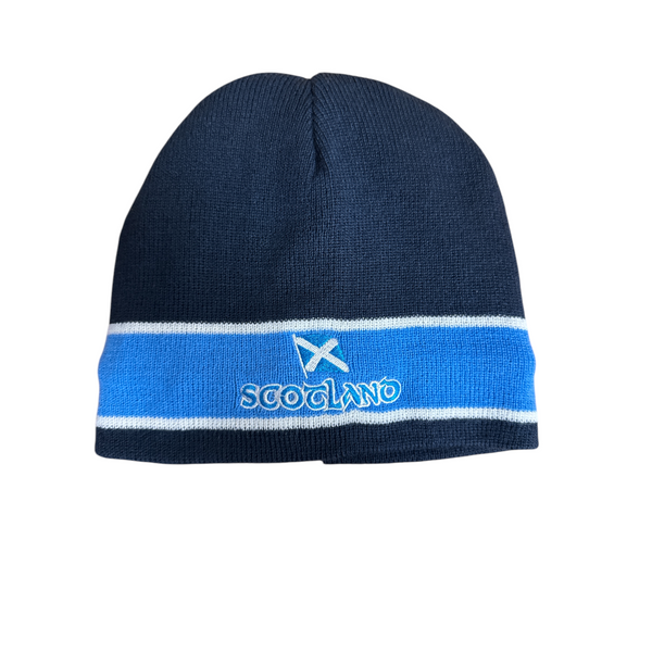 Scotland Saltire Blue Band Navy Beanie