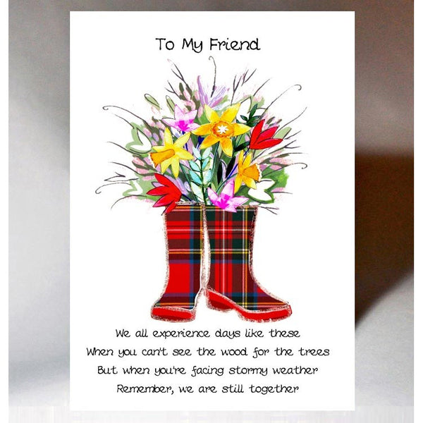 Scottish Card To my friend  card