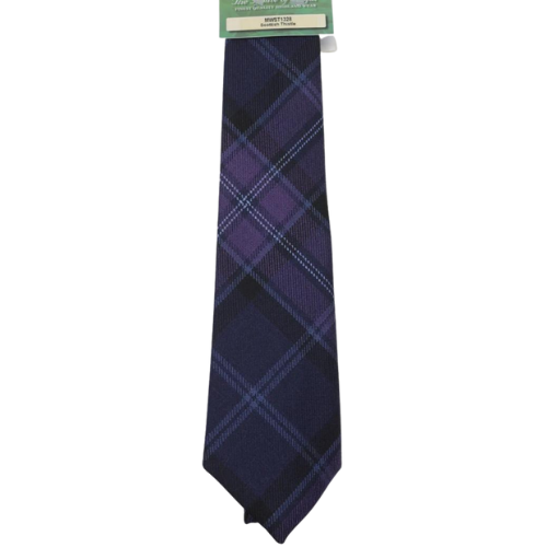 Scottish Thistle Tartan Wool Tie 