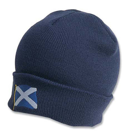 Scotland Saltire Navy Beanie Hat