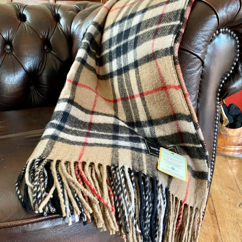 Thomson-Camel-Modern Tartan Knee Blanket