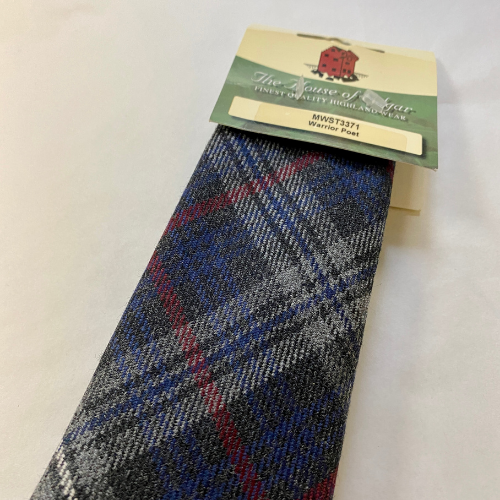 Warrior Poet Tartan Wool Tie 