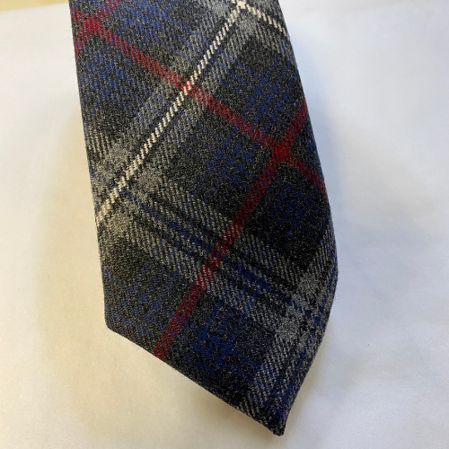 Warrior Poet Tartan Wool Tie 