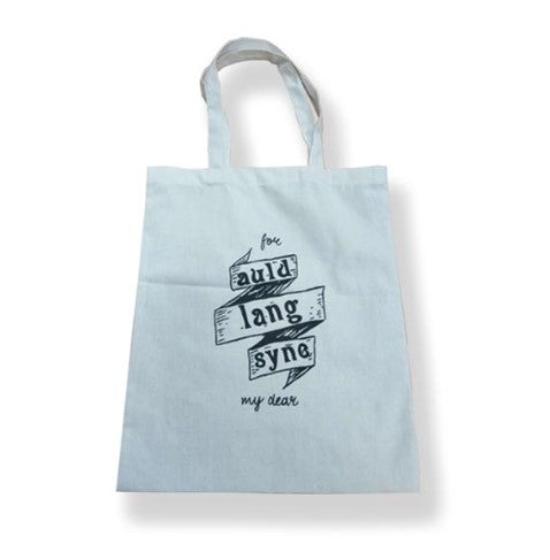 auld lang syne cotton bag