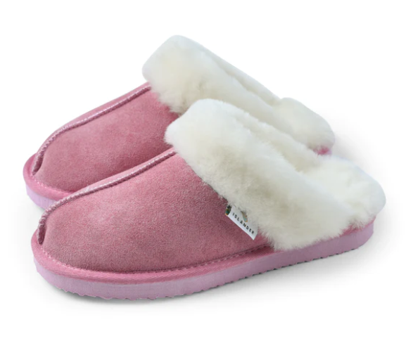 Pink Sheepskin Slippers