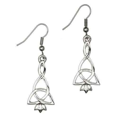 celtic interlace drop earings 