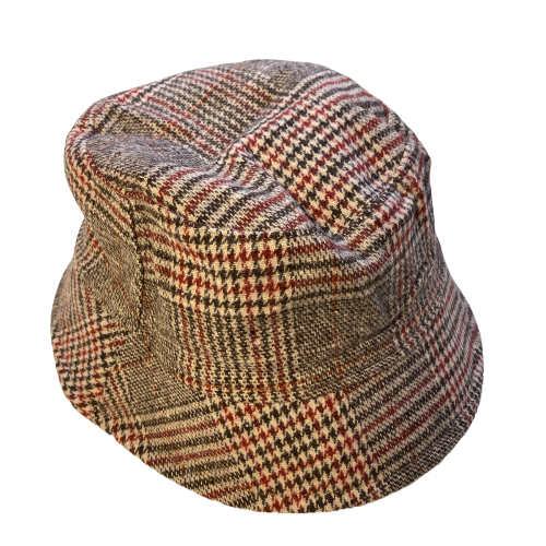 Brown Tweed Bucket hat