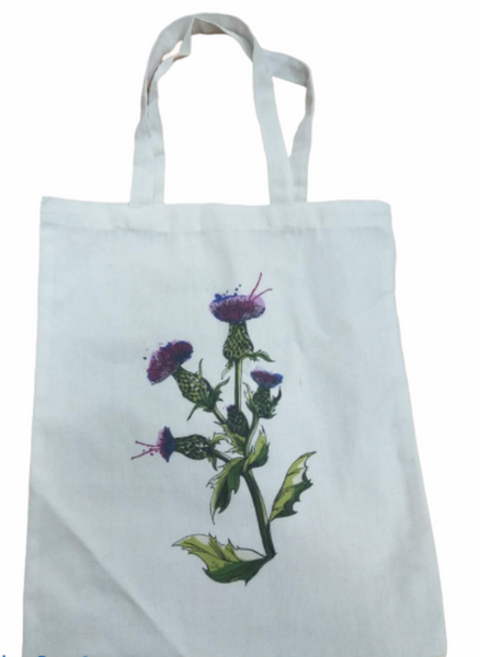 wild thistle canvas bag