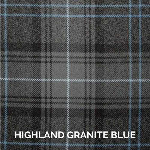 Highland Granite Blue Tartan