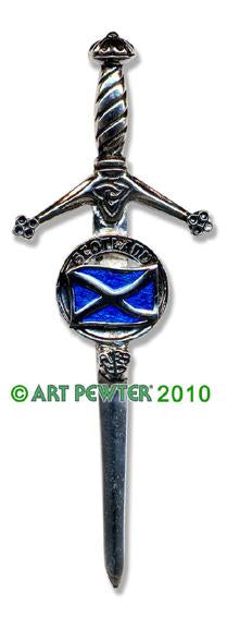 Saltire Kilt Pin