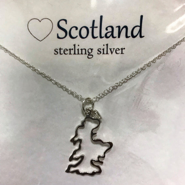 Scotland Map Necklace