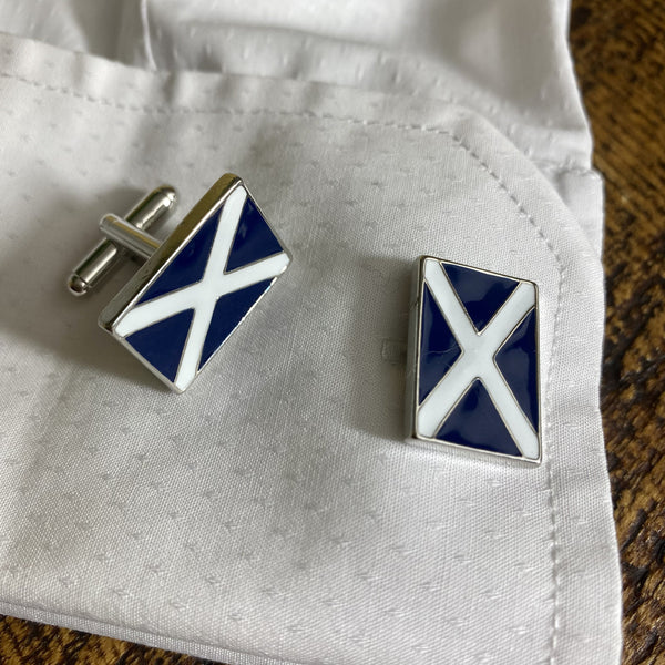 cufflinks st andrews saltire